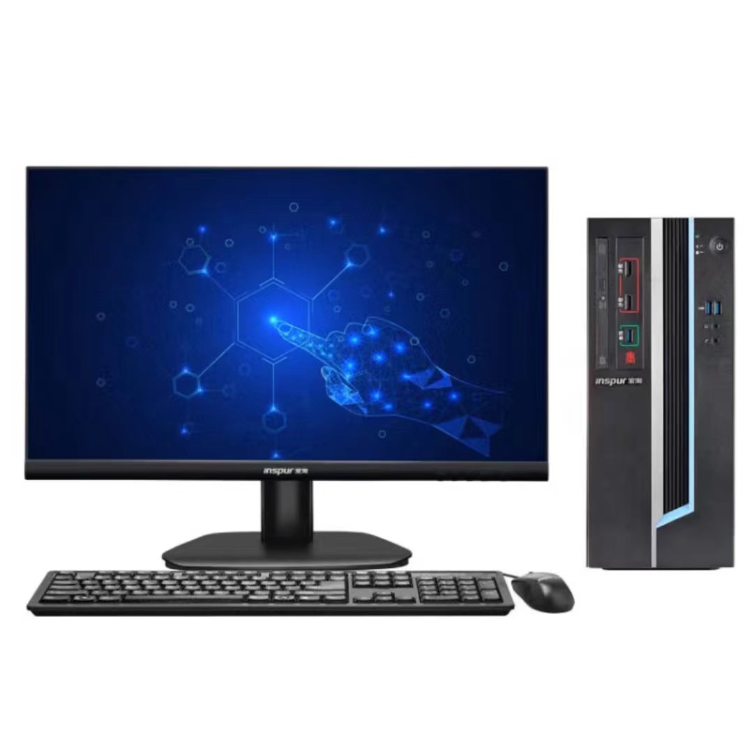 浪潮/INSPUR CE520F 臺(tái)式計(jì)算機(jī) 飛騰騰銳 D2000 8GB 256GB 獨(dú)立顯卡 23.8 LED液晶顯示器